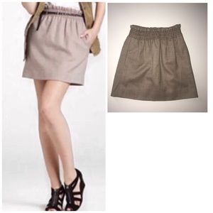 J.Crew Herringbone Bell Wool Skirt-00